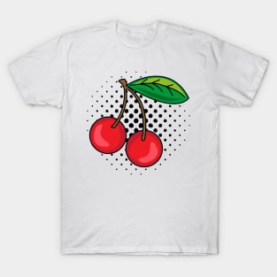 Retro Cherries Pop Art T-Shirt